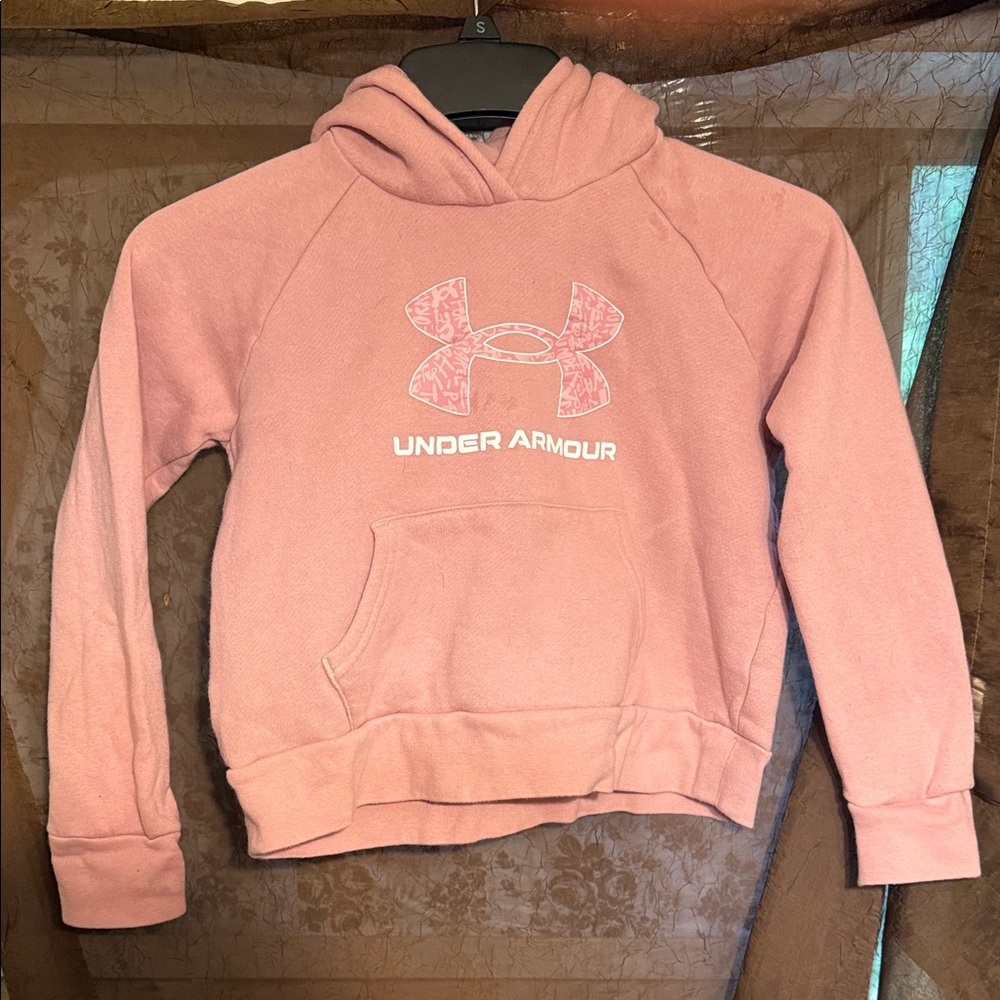 Under Armour Blush Hoodie Girls Size 10/12